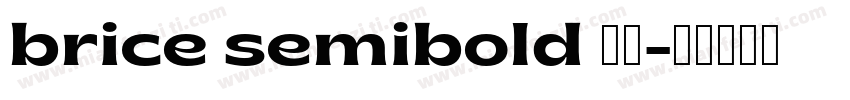 brice semibold 下载字体转换